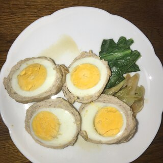 肉巻き卵の炒め煮